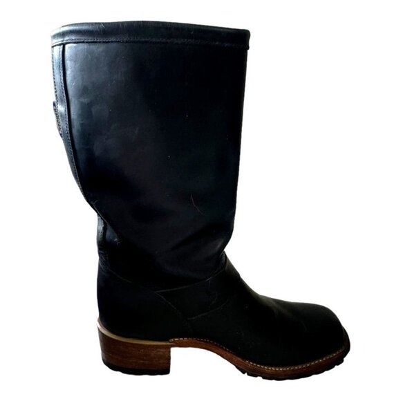Code West Black Leather Engineer Boots Size & - Picture 3 of 9
